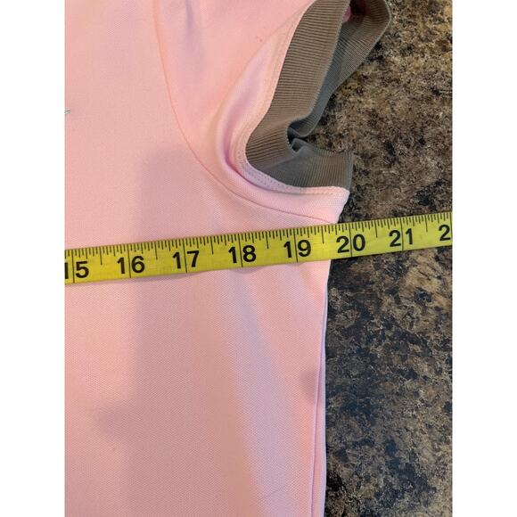 Nike Golf Dri Fit Pink Polo with Gray Details Medium - Picture 5 of 6